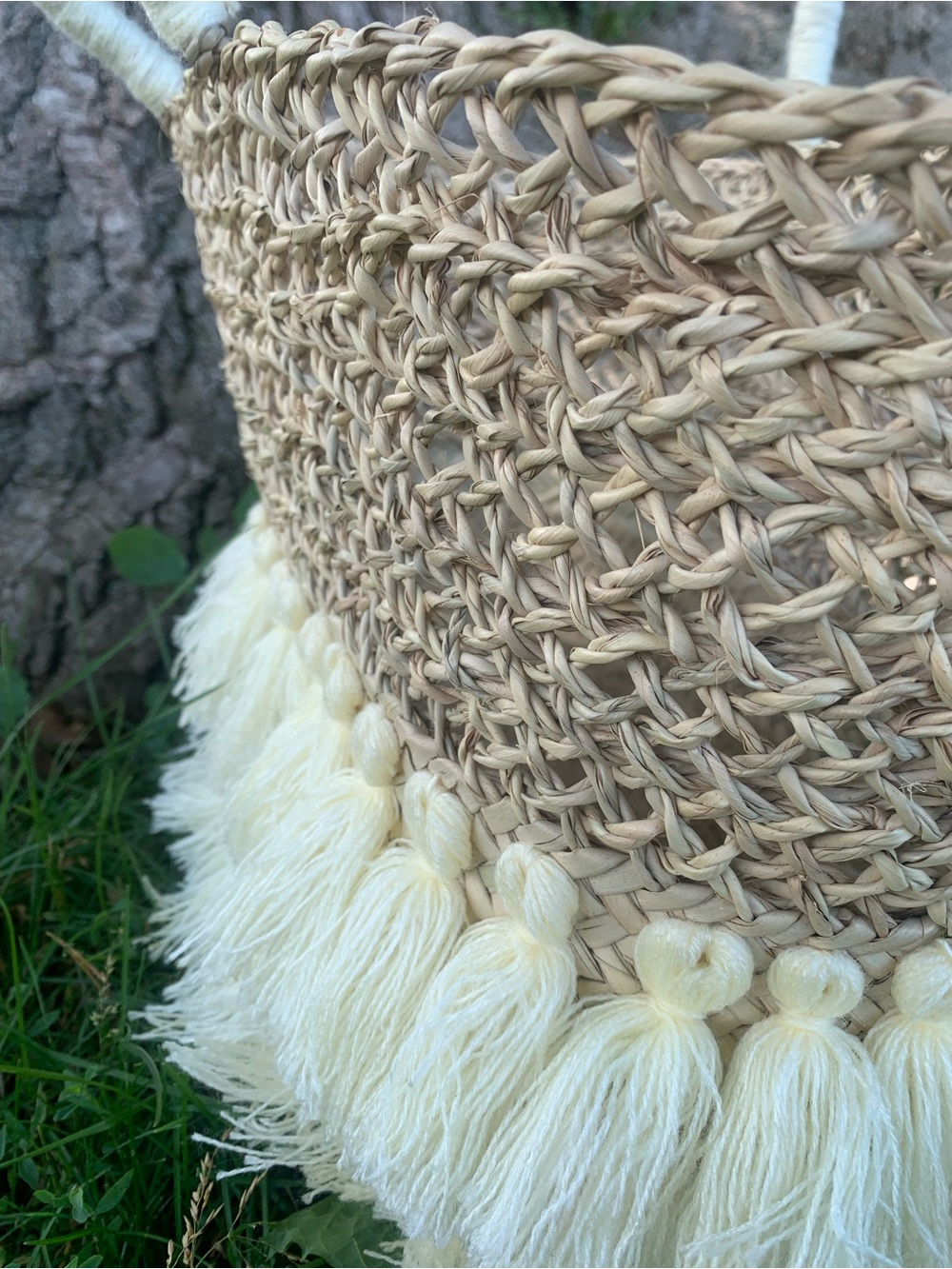 New beach basket bag - handmade basket tote bag - picnic basket - women basket - Picture 9 of 13